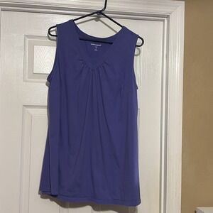 PLUS SIZE Shirts for Women Size 1X 22/24 Purple Tank Top SleevelessWoman Within